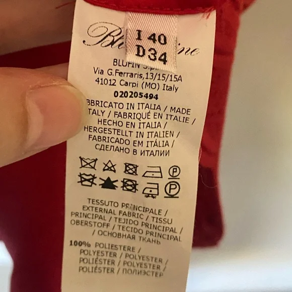 Stunning Blumarine Red Lace Dress size 40 - Picture 7 of 7